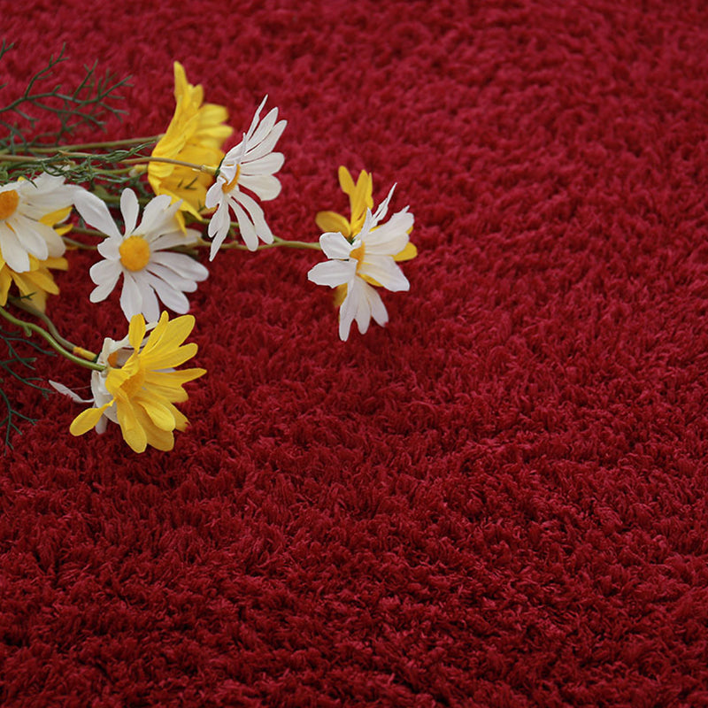 Alfombra de color sólido de moda Multi color Polyster alfombra de interior de la alfombra sin deslizamiento de la alfombra del área del área de las mascotas para habitación