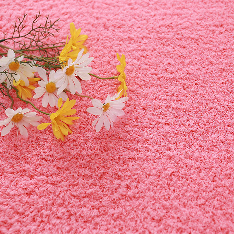 Alfombra de color sólido de moda Multi color Polyster alfombra de interior de la alfombra sin deslizamiento de la alfombra del área del área de las mascotas para habitación