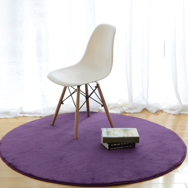 Alfombra Simple De Color Sólido, Alfombra Interior Sintética Multicolor con Respaldo Antideslizante, Alfombra Lavable De Fácil Cuidado para La Habitación