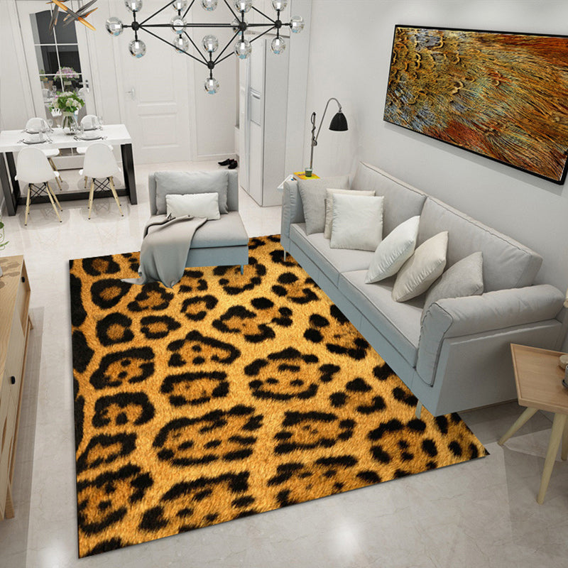 Trendy Animal Skin Rug Multi Color Polypropylene Indoor Rug Anti-Slip Backing Easy Care Carpet for Room