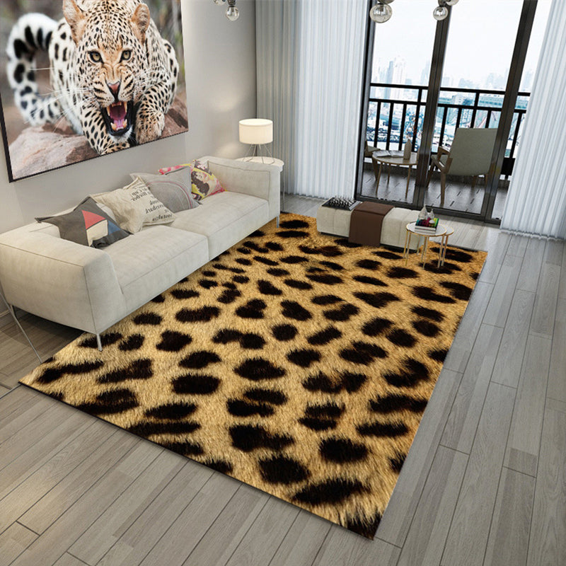 Trendy Animal Skin Rug Multi Color Polypropylene Indoor Rug Anti-Slip Backing Easy Care Carpet for Room