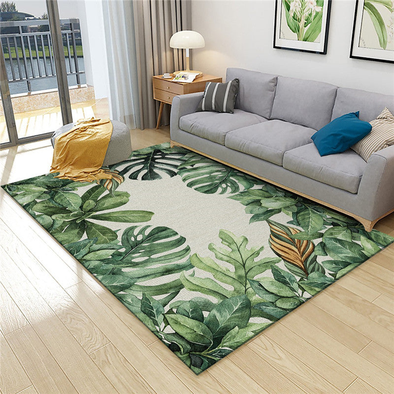 Relaxing Living Room Rug Multi Color Floral Print Indoor Rug Synthetics Non-Slip Backing Pet Friendly Area Carpet