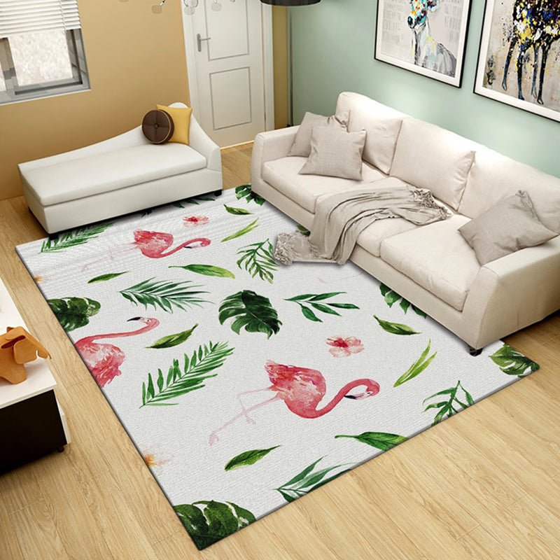 Relaxing Living Room Rug Multi Color Floral Print Indoor Rug Synthetics Non-Slip Backing Pet Friendly Area Carpet