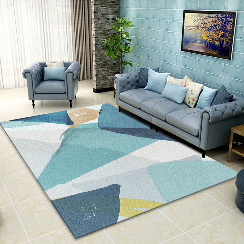 Relaxing Living Room Rug Multi Color Floral Print Indoor Rug Synthetics Non-Slip Backing Pet Friendly Area Carpet