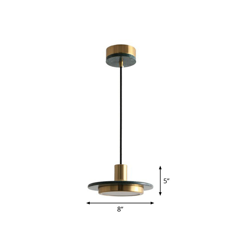 Luce appesa al coperchio in pentola marmo post-moderno marmo 1 ristorante lampada a sospensione a sospensione