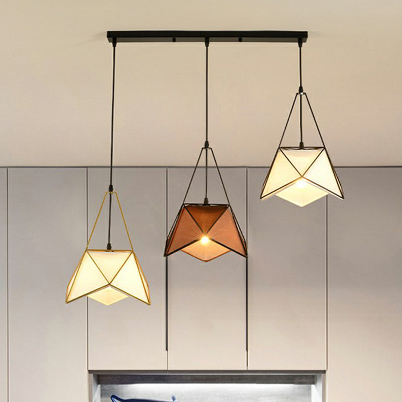 3 teste Filo Filo Cluster Luce a sospensione Nordic Metal Appedful Light per sala da pranzo