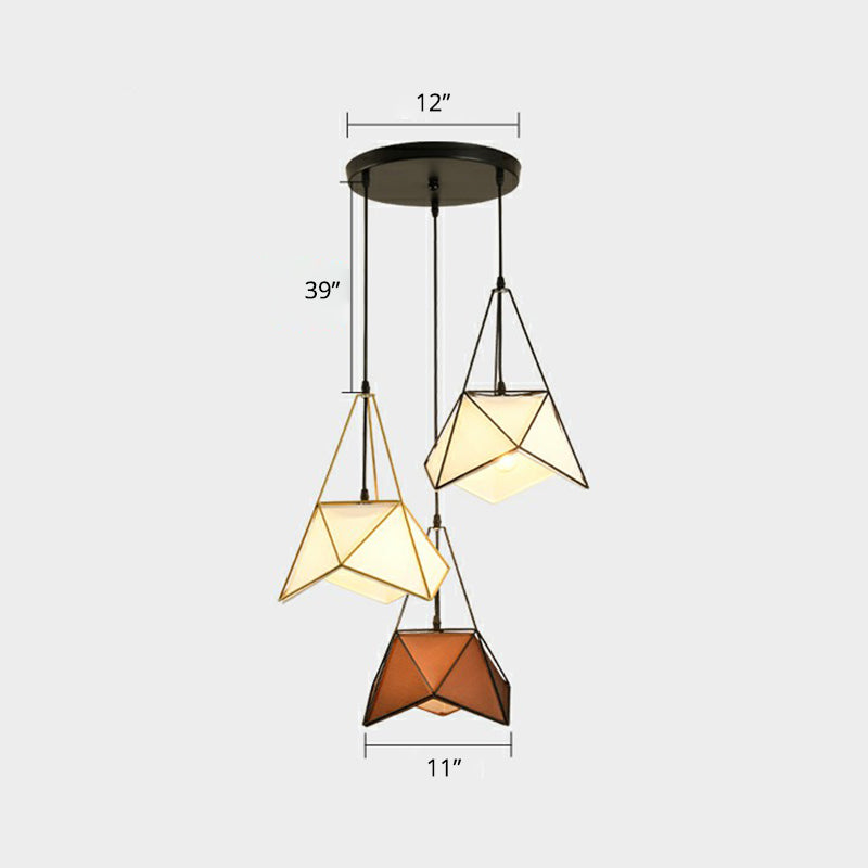 3 teste Filo Filo Cluster Luce a sospensione Nordic Metal Appedful Light per sala da pranzo