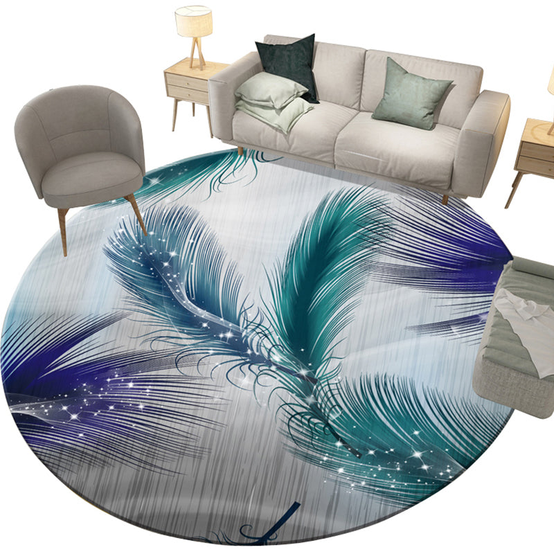 Modern Parlor Rug Multi Colored Geometric Pattern Area Rug Polypropylene Easy Care Pet Friendly Carpet