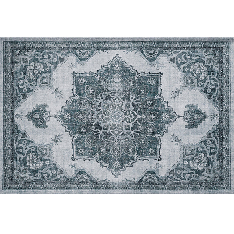 Retro Multicolor Moroccan Rug Polyster Geo Pattern Indoor Rug Anti-Slip Backing Pet Friendly Area Carpet for Bedroom