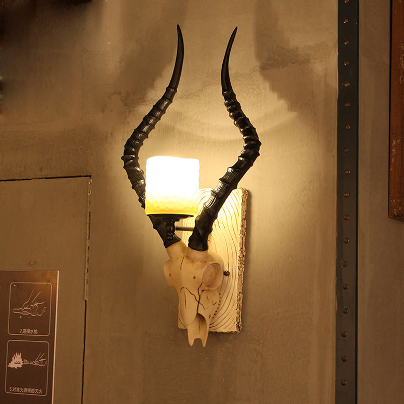 Éclairage mural de gazelle noir