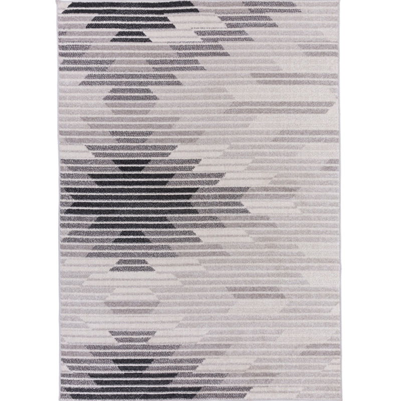 Modern Geometric Rug Multi Colored Polyster Indoor Rug Non-Slip Backing Pet Friendly Area Carpet for Living Room