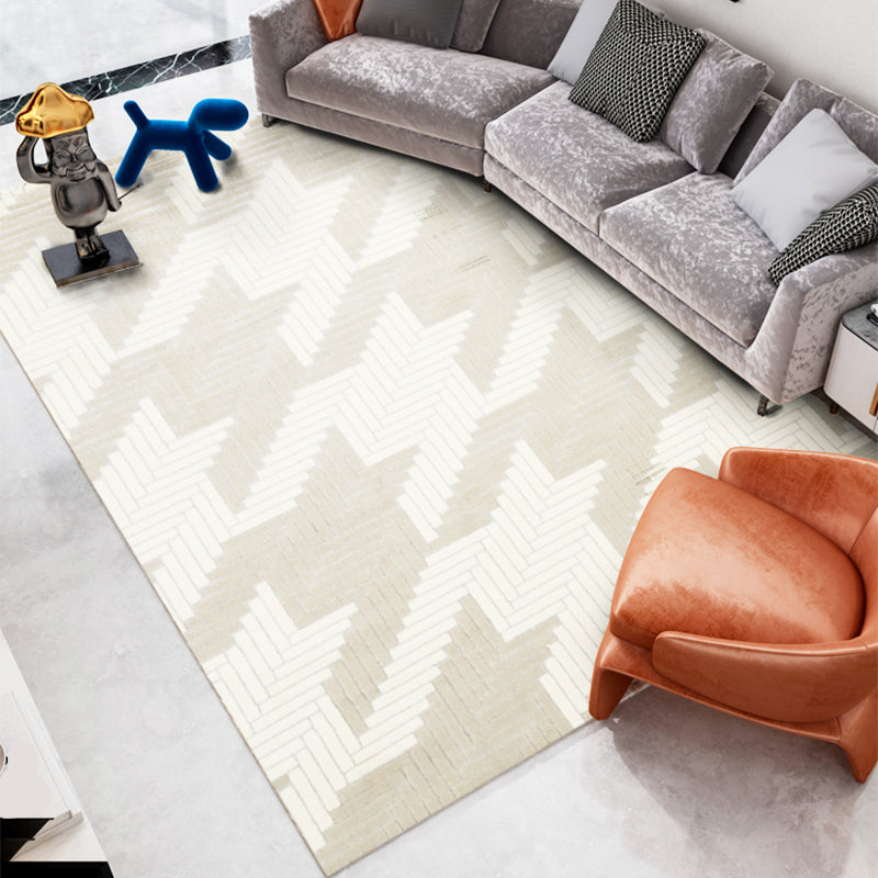 Multi-Farben Geo gedruckter Teppich Polyster Skandinavischer Bereich Teppich nicht rutschfest