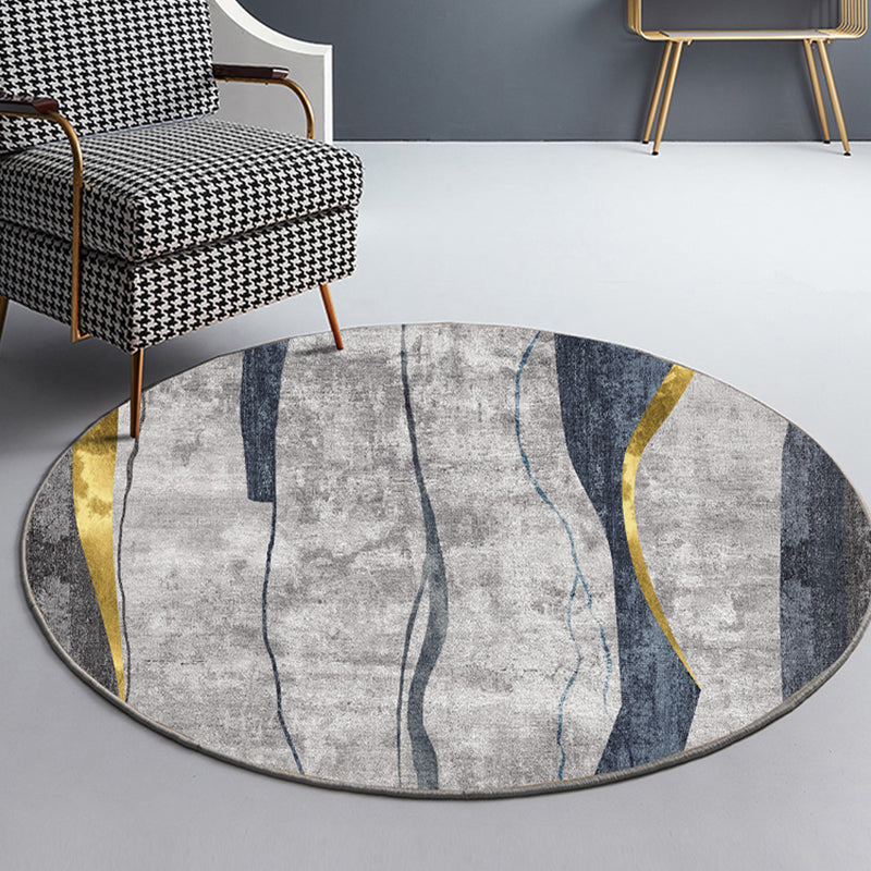 Formeel kleurblok Tapijt tapijt multi-gekleurde polystergebied Rug niet-slip huisdiervriendelijk wasbaar wasbaar binnenvleed voor salon