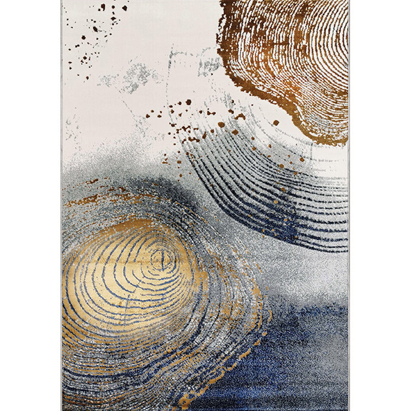 Multi Colored Funky Rug Polyster Abstract Pattern Indoor Rug Non-Slip Pet Friendly Easy Care Carpet for Bedroom