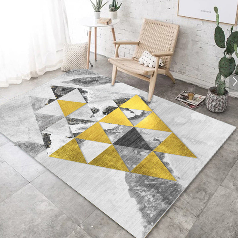Casual modern tapijt multi-gekleurde geometrisch patroongebied Tapijt anti-slip achtersteuning van stain-resistente wasbaar wastbaar binnenvleedig voor salon