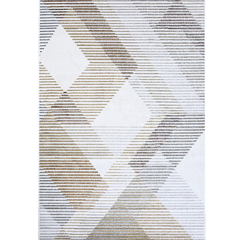 Trendiger Deko-Teppich, mehrfarbig, geometrisches Muster, Innenteppich, Polyester, rutschfeste Unterseite, haustierfreundlicher Teppich