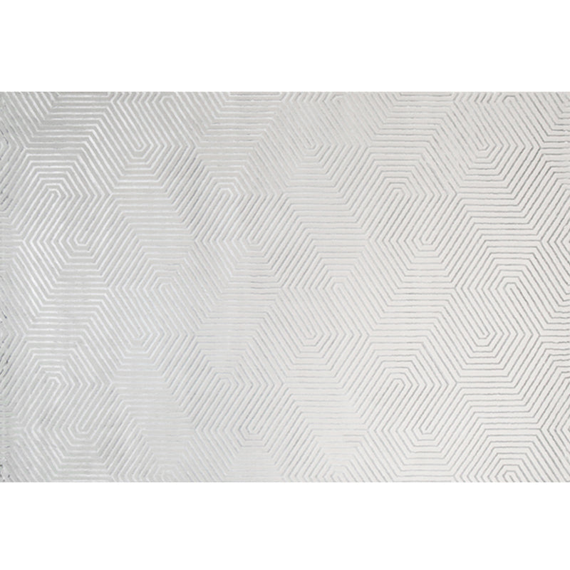 Modern Living Room Rug Multi Color Geometric Printed Indoor Rug Polyster Non-Slip Pet Friendly Area Carpet