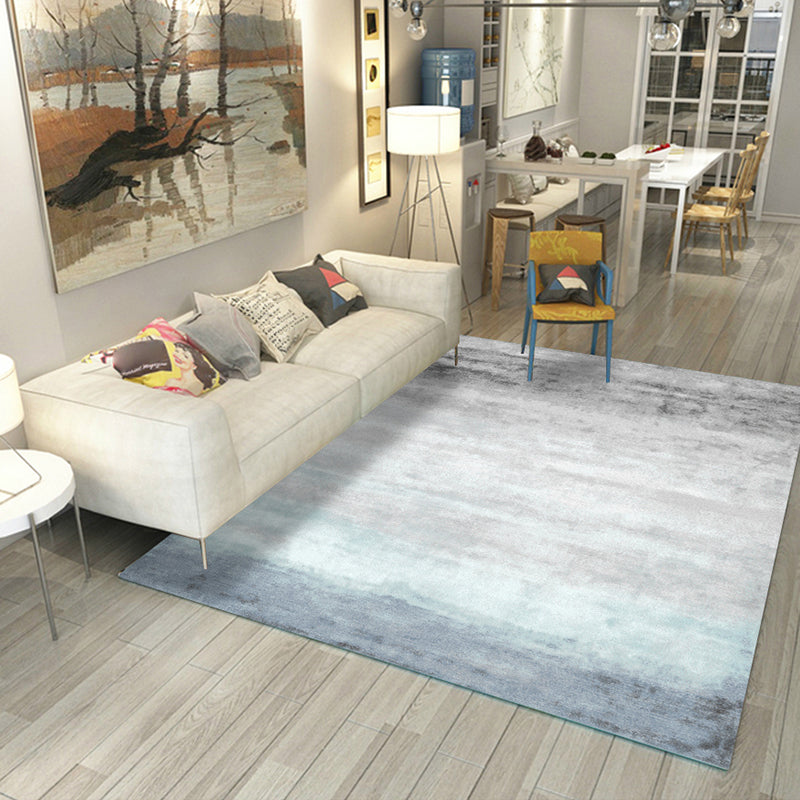 Modern Living Room Rug Multi Colored Abstact Print Indoor Rug Cotton Blend Easy Care Pet Friendly Area Carpet