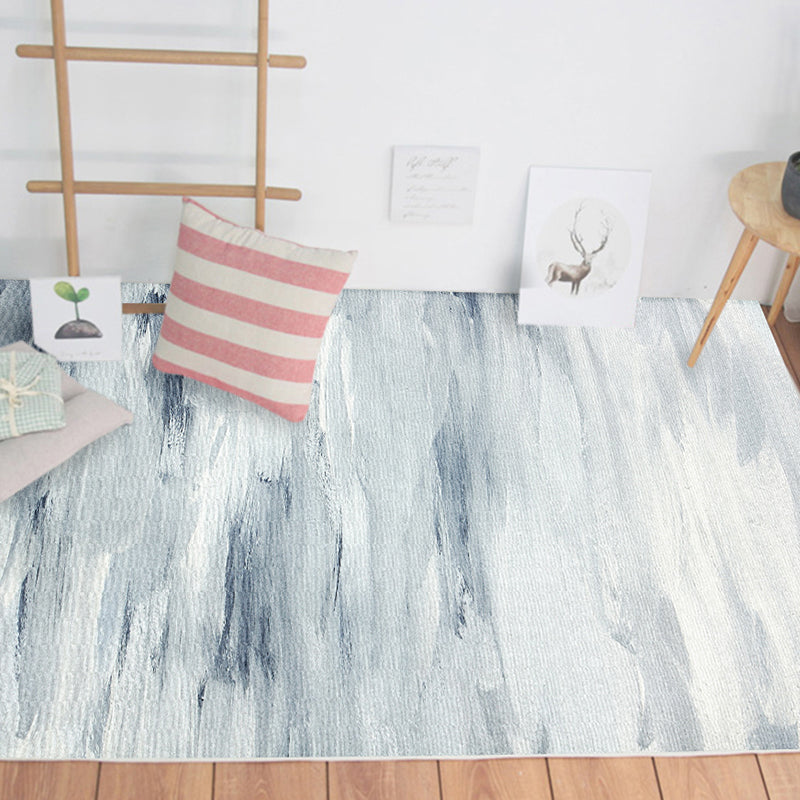 Modern Living Room Rug Multi Colored Abstact Print Indoor Rug Cotton Blend Easy Care Pet Friendly Area Carpet