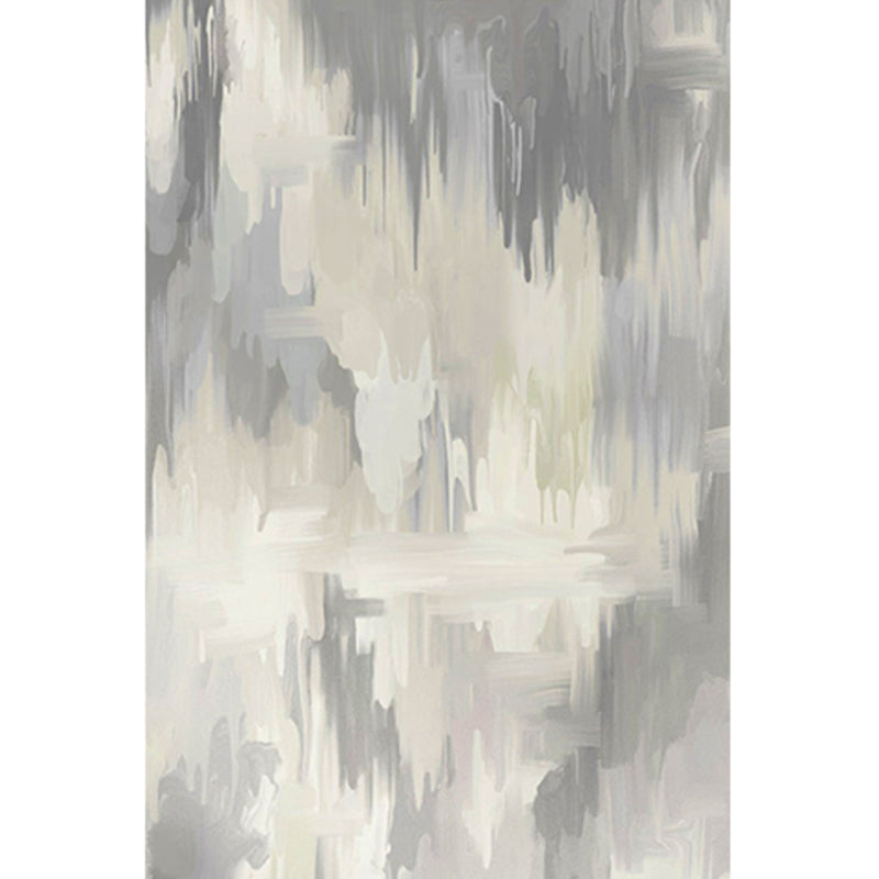 Modern Living Room Rug Multi Colored Abstact Print Indoor Rug Cotton Blend Easy Care Pet Friendly Area Carpet