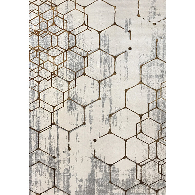 Multi Colored Calming Rug Polypropylene Abstract Pattern Indoor Rug Easy Care Stain-Resistant Carpet for Living Room