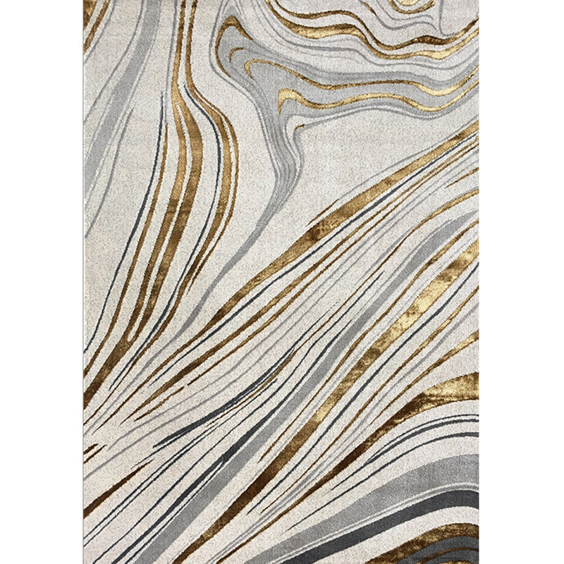 Multi Colored Calming Rug Polypropylene Abstract Pattern Indoor Rug Easy Care Stain-Resistant Carpet for Living Room