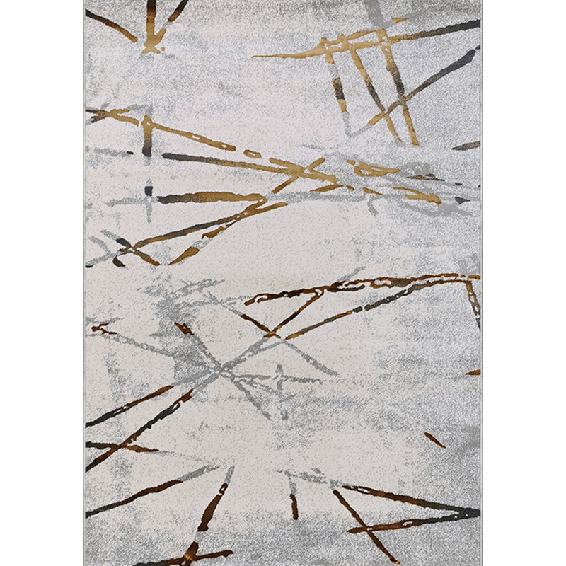 Multi Colored Calming Rug Polypropylene Abstract Pattern Indoor Rug Easy Care Stain-Resistant Carpet for Living Room