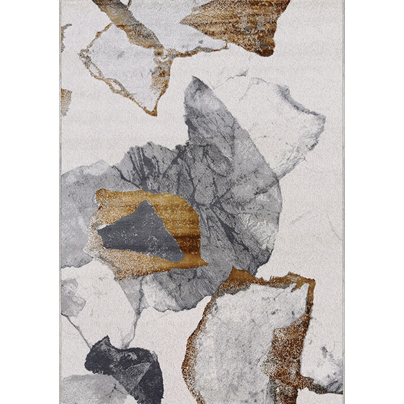 Multi Colored Calming Rug Polypropylene Abstract Pattern Indoor Rug Easy Care Stain-Resistant Carpet for Living Room