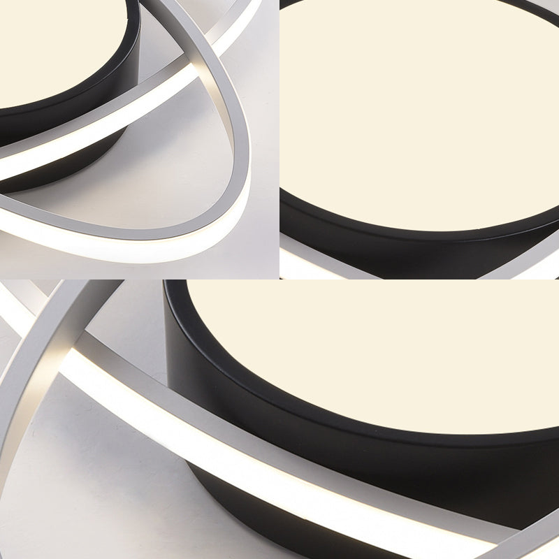 Lámpara de montaje ovalado de metal ovalado de 20.5 "/28"