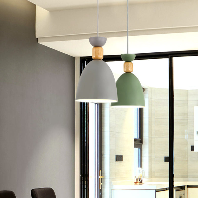 Bell Esszimmer Down Lighting Anhänger Metall Single-Bulb Nordic Style Hanging Light