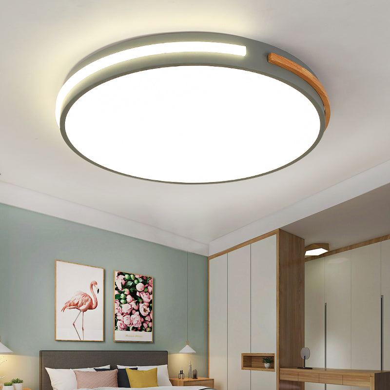 Slaapkamer Plafond Licht Armatuur Minimalistische Flush Mount Led licht met ronde acryl