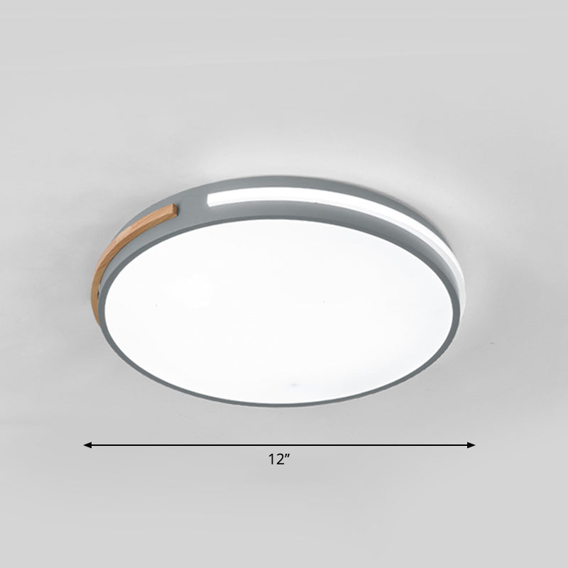 Slaapkamer Plafond Licht Armatuur Minimalistische Flush Mount Led licht met ronde acryl