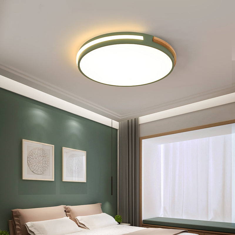 Slaapkamer Plafond Licht Armatuur Minimalistische Flush Mount Led licht met ronde acryl