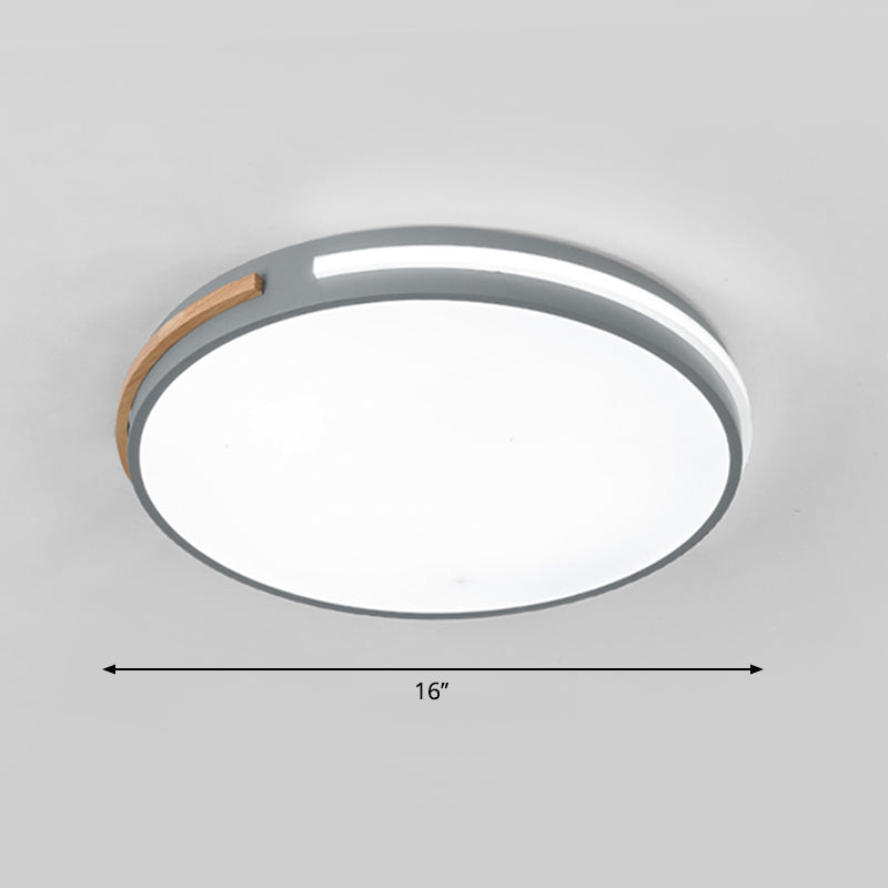 Slaapkamer Plafond Licht Armatuur Minimalistische Flush Mount Led licht met ronde acryl