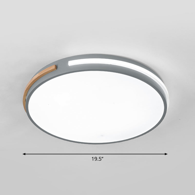 Slaapkamer Plafond Licht Armatuur Minimalistische Flush Mount Led licht met ronde acryl