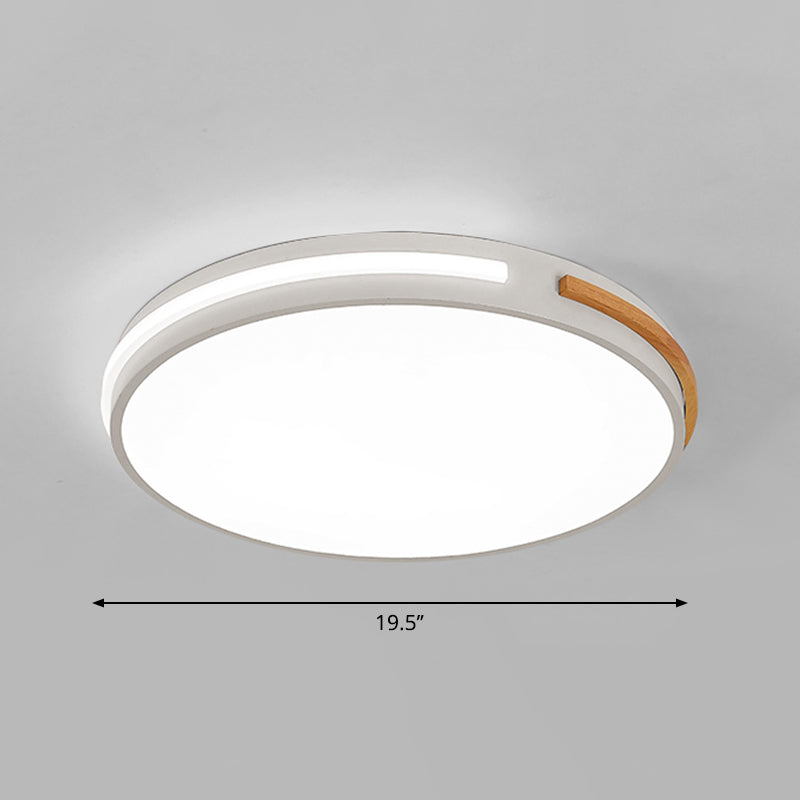 Slaapkamer Plafond Licht Armatuur Minimalistische Flush Mount Led licht met ronde acryl