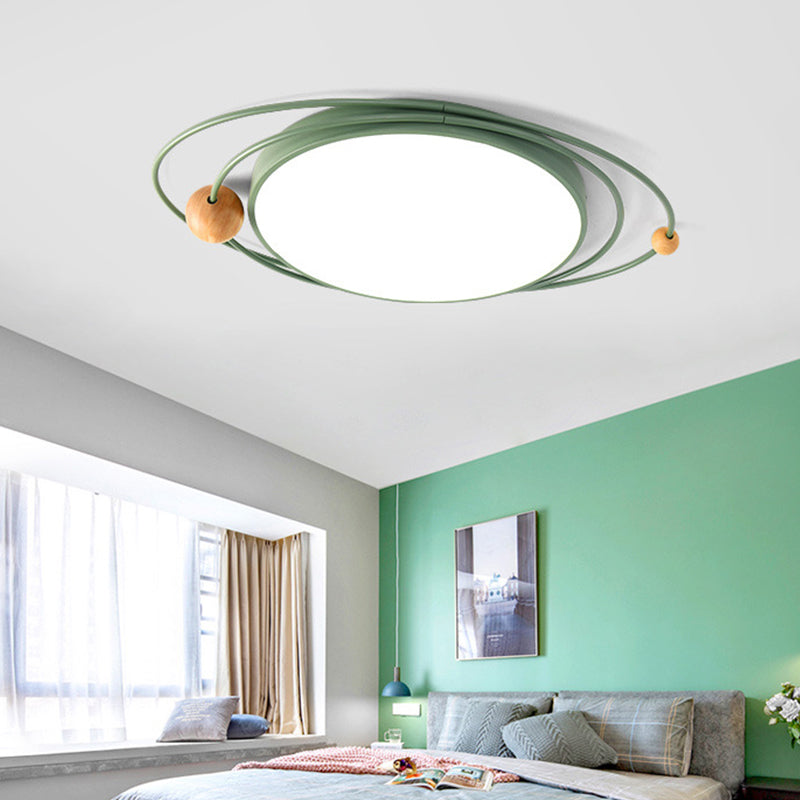 Nordic Orbit-vormige inbouwlamp acryl kinderslaapkamer LED-plafondgemonteerde lamp