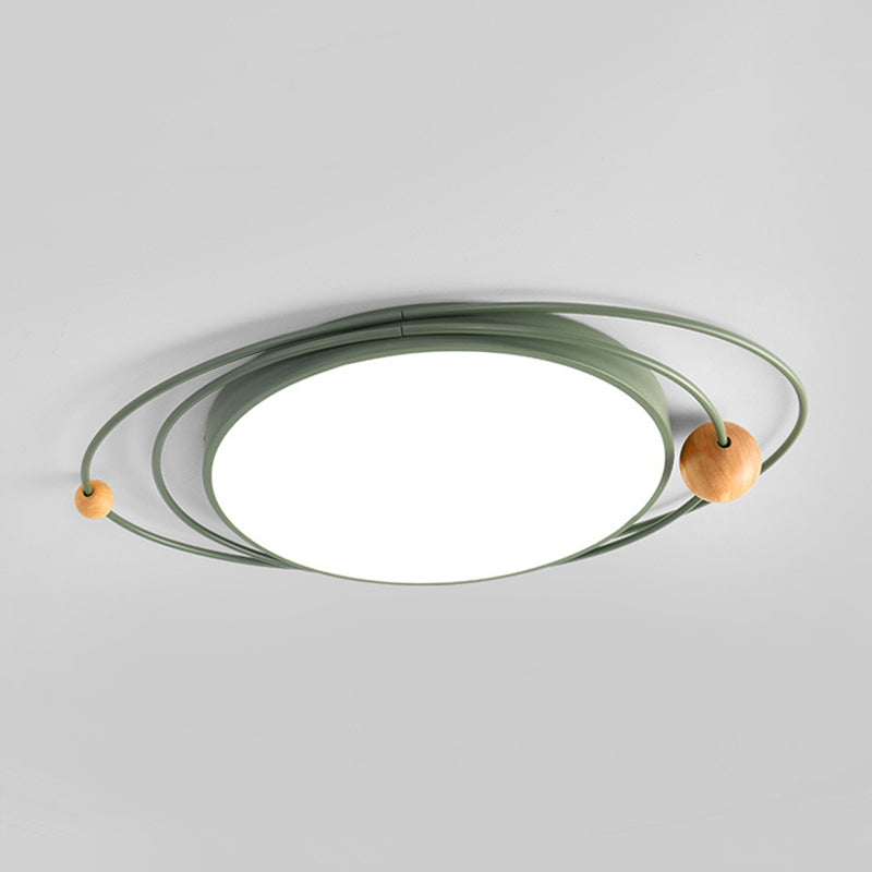 Nordic Orbit-vormige inbouwlamp acryl kinderslaapkamer LED-plafondgemonteerde lamp