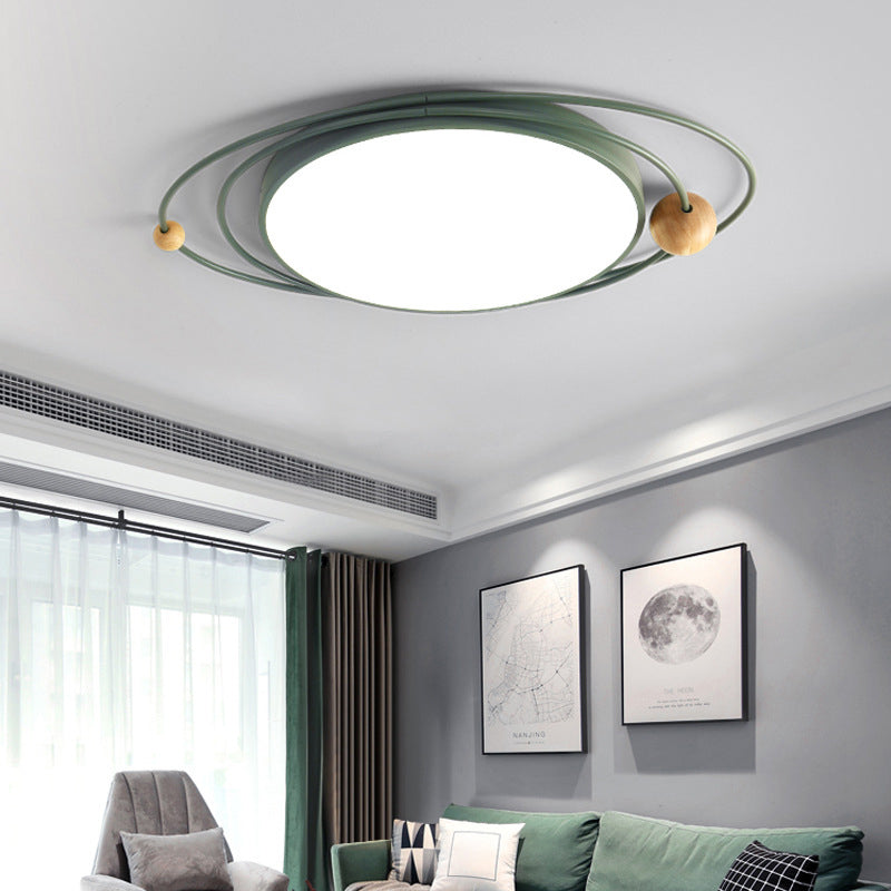 Nordic Orbit-vormige inbouwlamp acryl kinderslaapkamer LED-plafondgemonteerde lamp