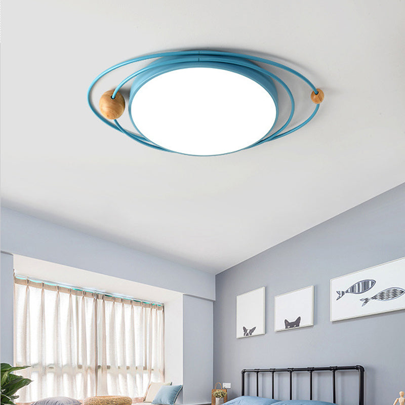 Nordic Orbit-vormige inbouwlamp acryl kinderslaapkamer LED-plafondgemonteerde lamp