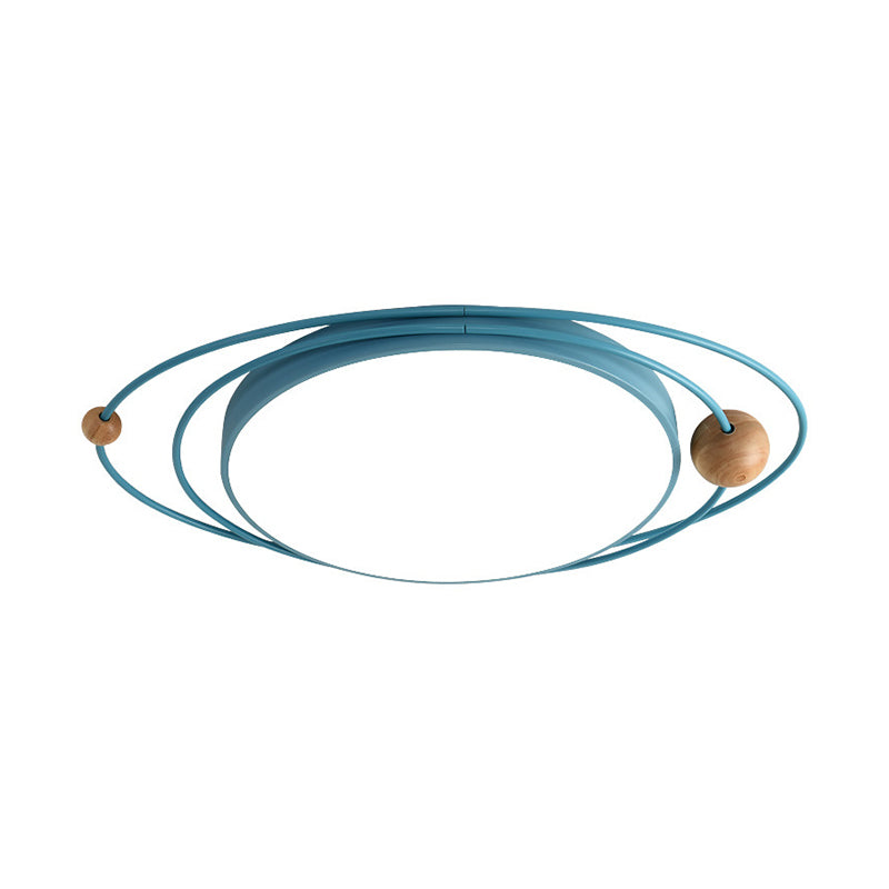 Nordic Orbit-vormige inbouwlamp acryl kinderslaapkamer LED-plafondgemonteerde lamp