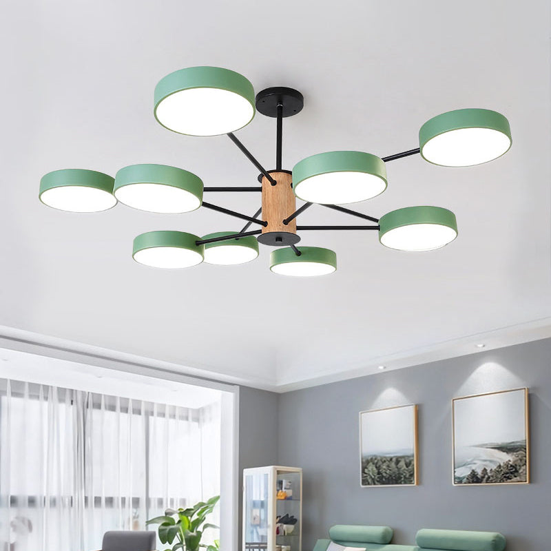 Éclairage de lustre ramifiant nordique LED de salon en acrylique LED Plafond