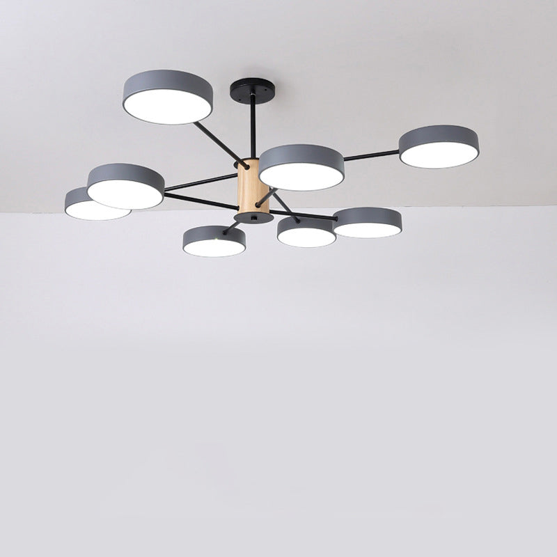 Éclairage de lustre ramifiant nordique LED de salon en acrylique LED Plafond