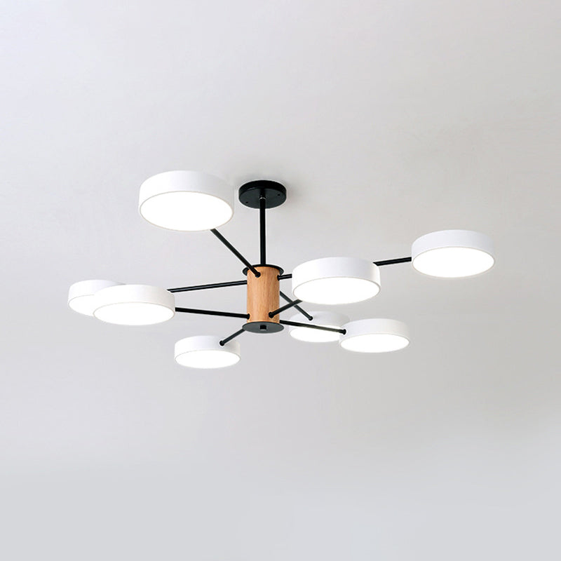 Éclairage de lustre ramifiant nordique LED de salon en acrylique LED Plafond