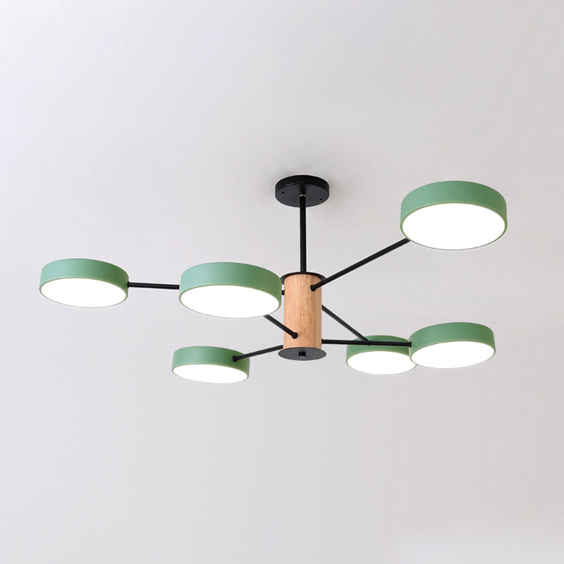 Éclairage de lustre ramifiant nordique LED de salon en acrylique LED Plafond