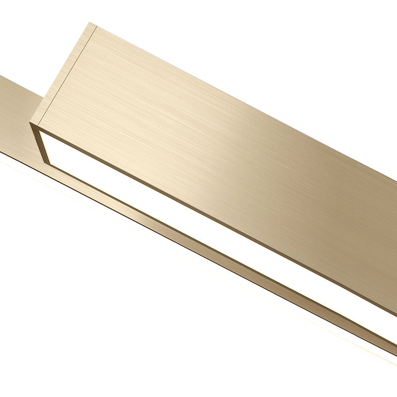 Illuminazione lampadario a forma di barla semplicità in metallo soggiorno a led luce del soffitto appeso