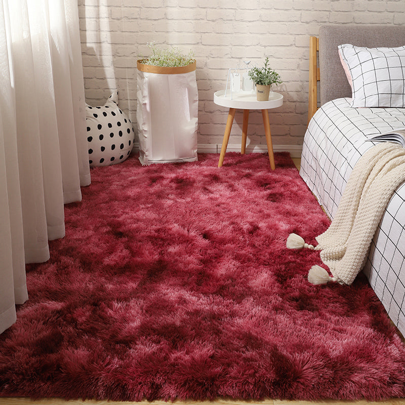 Entspannende Schlafzimmer Teppich Multi -farbige feste Farbe Innenteppich Haustierfreundlich Easy Care Waschanlage Teppich