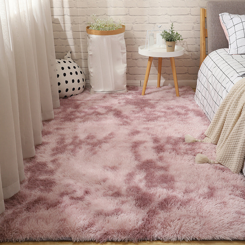 Entspannende Schlafzimmer Teppich Multi -farbige feste Farbe Innenteppich Haustierfreundlich Easy Care Waschanlage Teppich
