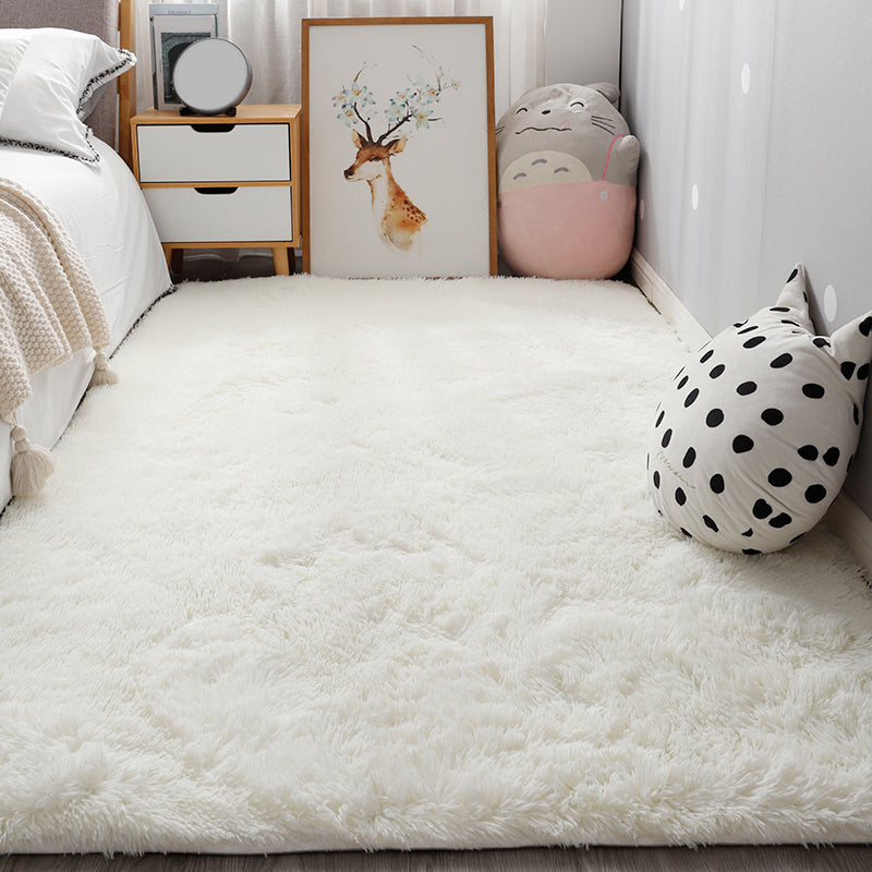 Entspannende Schlafzimmer Teppich Multi -farbige feste Farbe Innenteppich Haustierfreundlich Easy Care Waschanlage Teppich