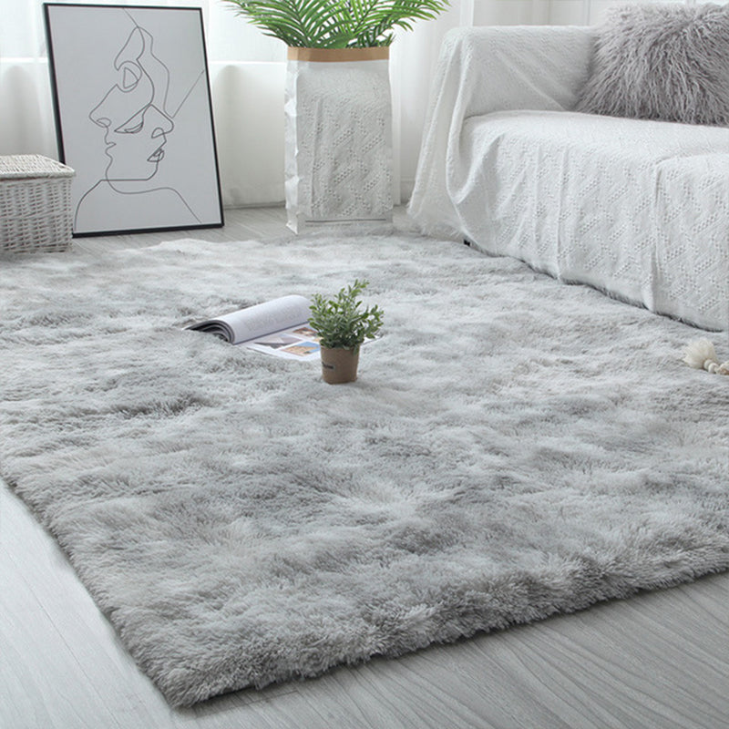 Casual Geometric Print Rug Multi Colored Polyster Indoor Rug Non-Slip Backing Pet Friendly Area Carpet for Living Room